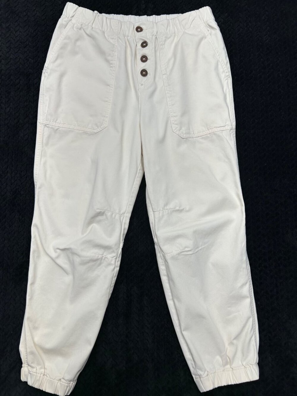 FREE PEOPLE Cadet Pull On Joggers Women's M Ivory